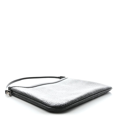 MCM Visetos Liz Shopper Tote Pouch Black 3 of 7