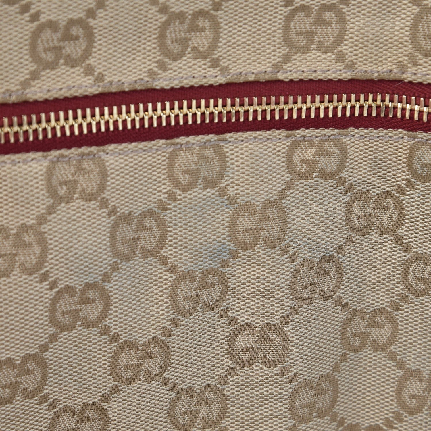 Gucci GG Monogram Web Double Pocket Belt Bag Red 8 of 13