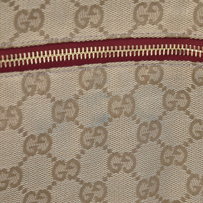 Gucci GG Monogram Web Double Pocket Belt Bag Red 8 of 13