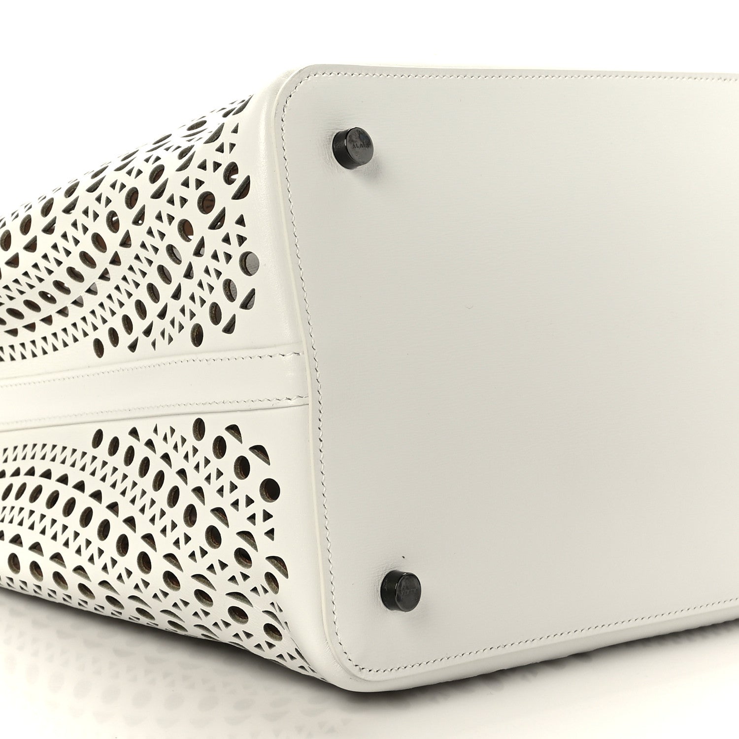 Alaia Calfskin Vienne Mina 32 Bag White 8 of 9