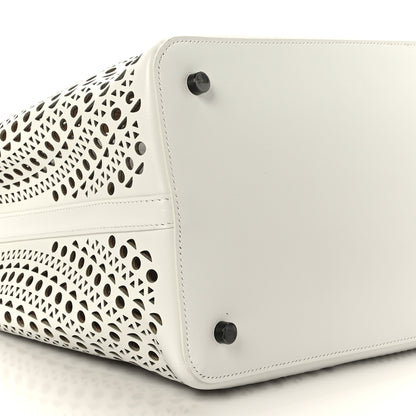 Alaia Calfskin Vienne Mina 32 Bag White 8 of 9