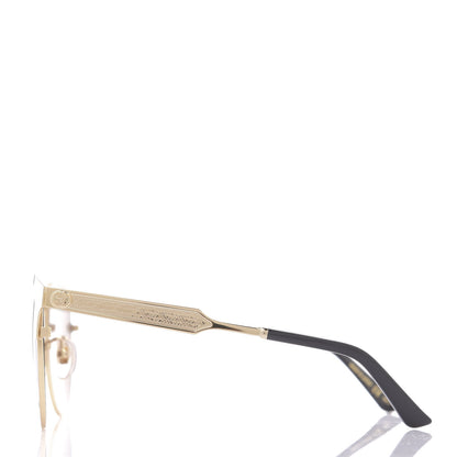 Gucci Round Metal GG0075SK Sunglasses Gold 3 of 8