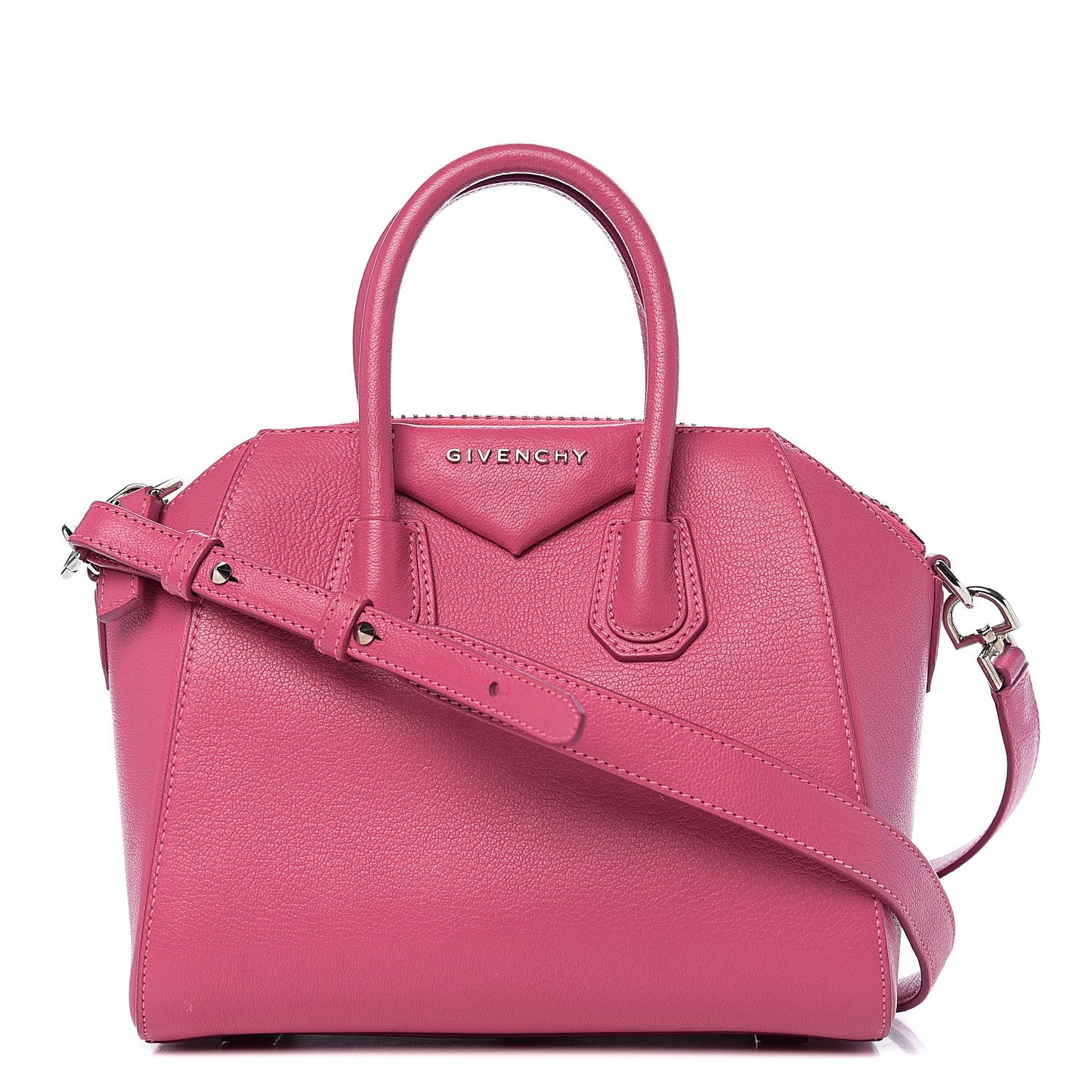 Sugar Goatskin Mini Antigona Fushia