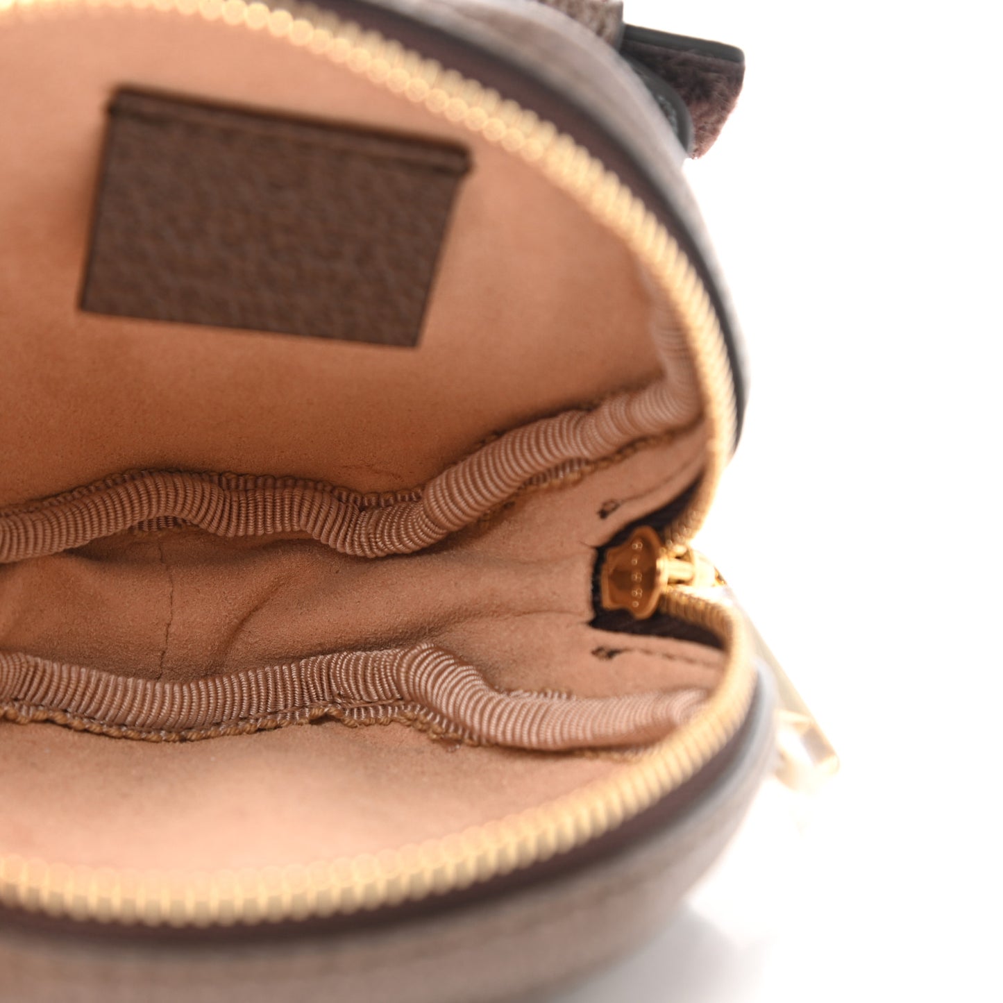 GG Supreme Monogram Web Ophidia Wrist Pouch Beige New Acero