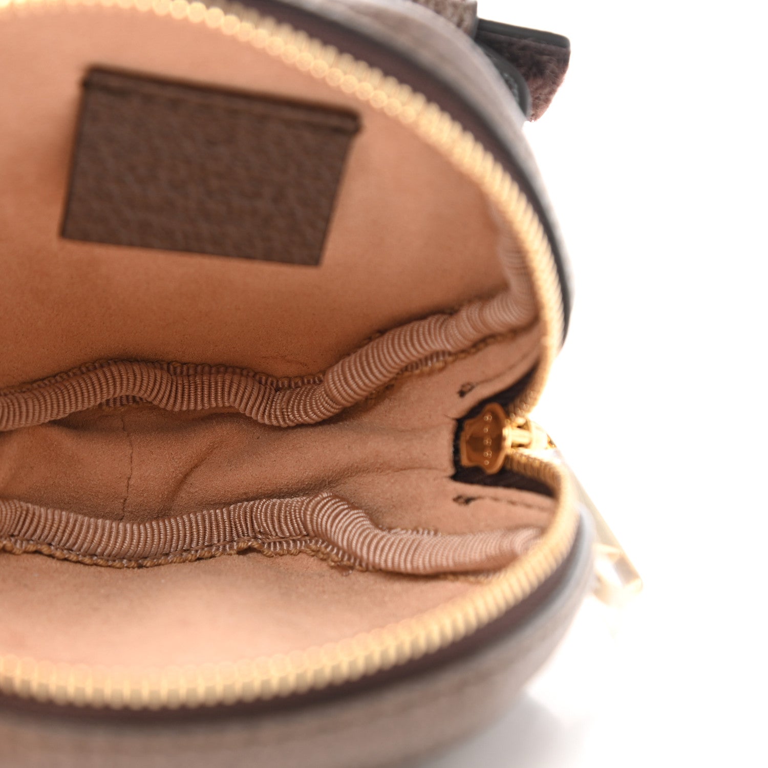 Gucci GG Supreme Monogram Web Ophidia Wrist Pouch Beige New Acero 4 of 7