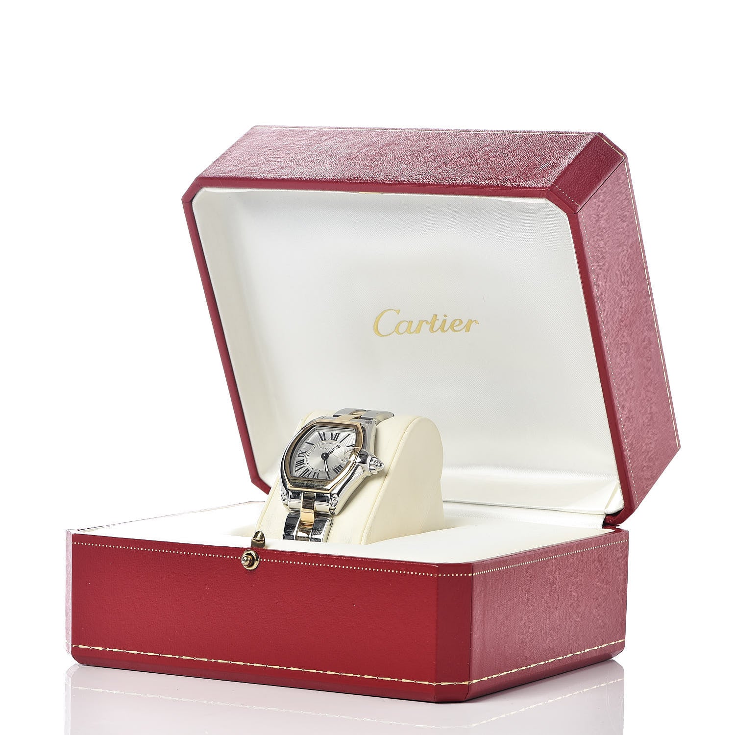 Cartier Stainless Steel 18K Yellow Gold 31mm Roadster Quartz Watch 9 of 9