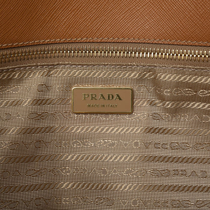 Prada Saffiano Large Galleria Double Zip Tote Caramel 6 of 12