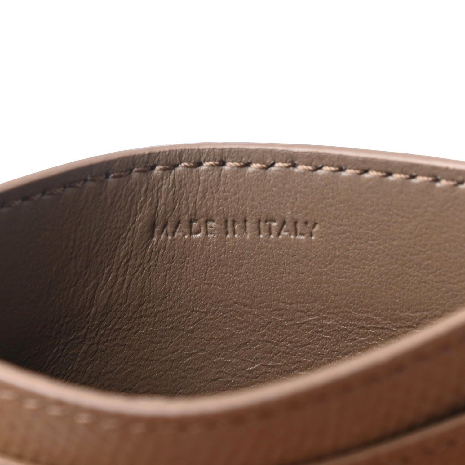 Celine Grained Calfskin Card Holder Light Camel 6 of 8