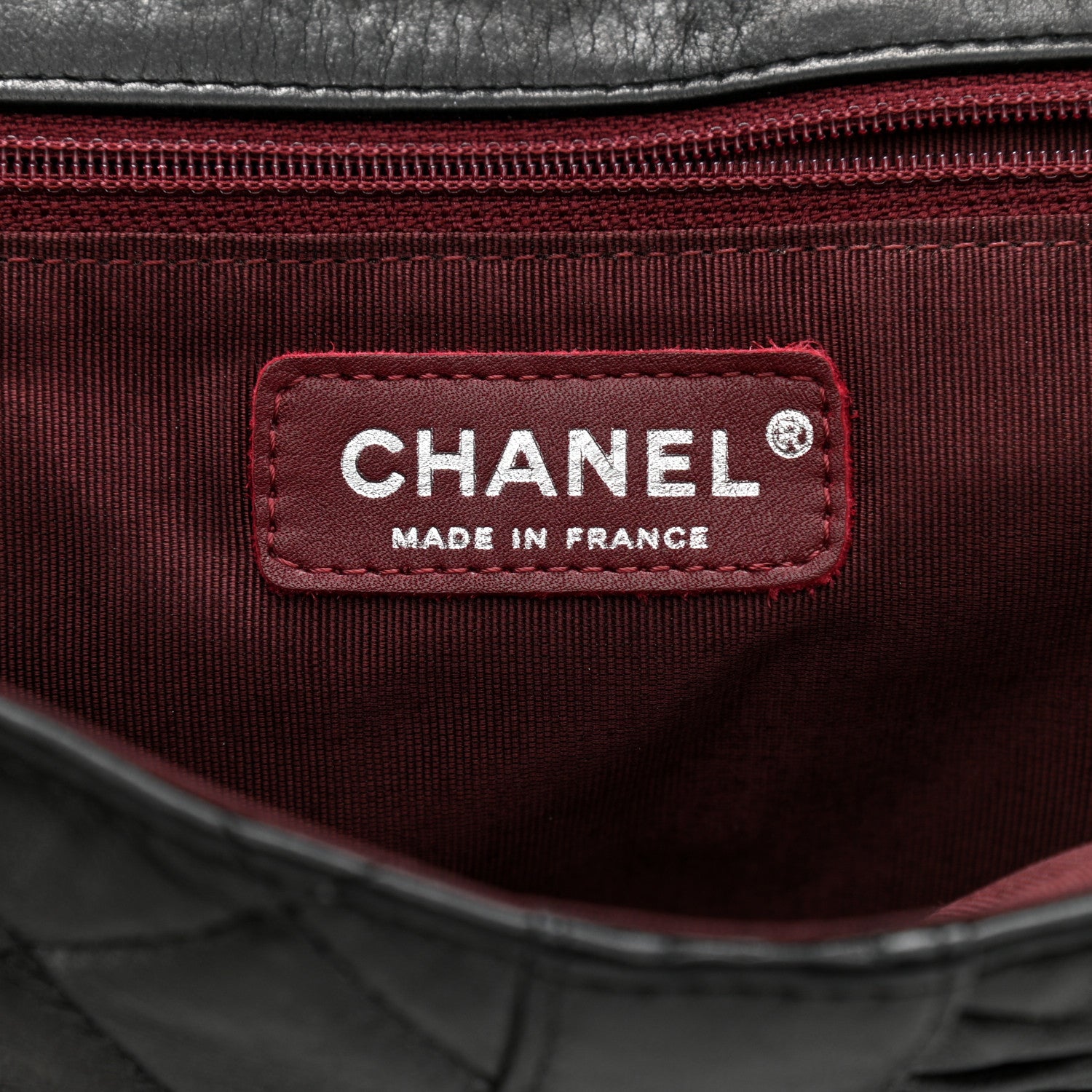 Chanel Lambskin Quilted Pile Ou Face Flap Black 6 of 11
