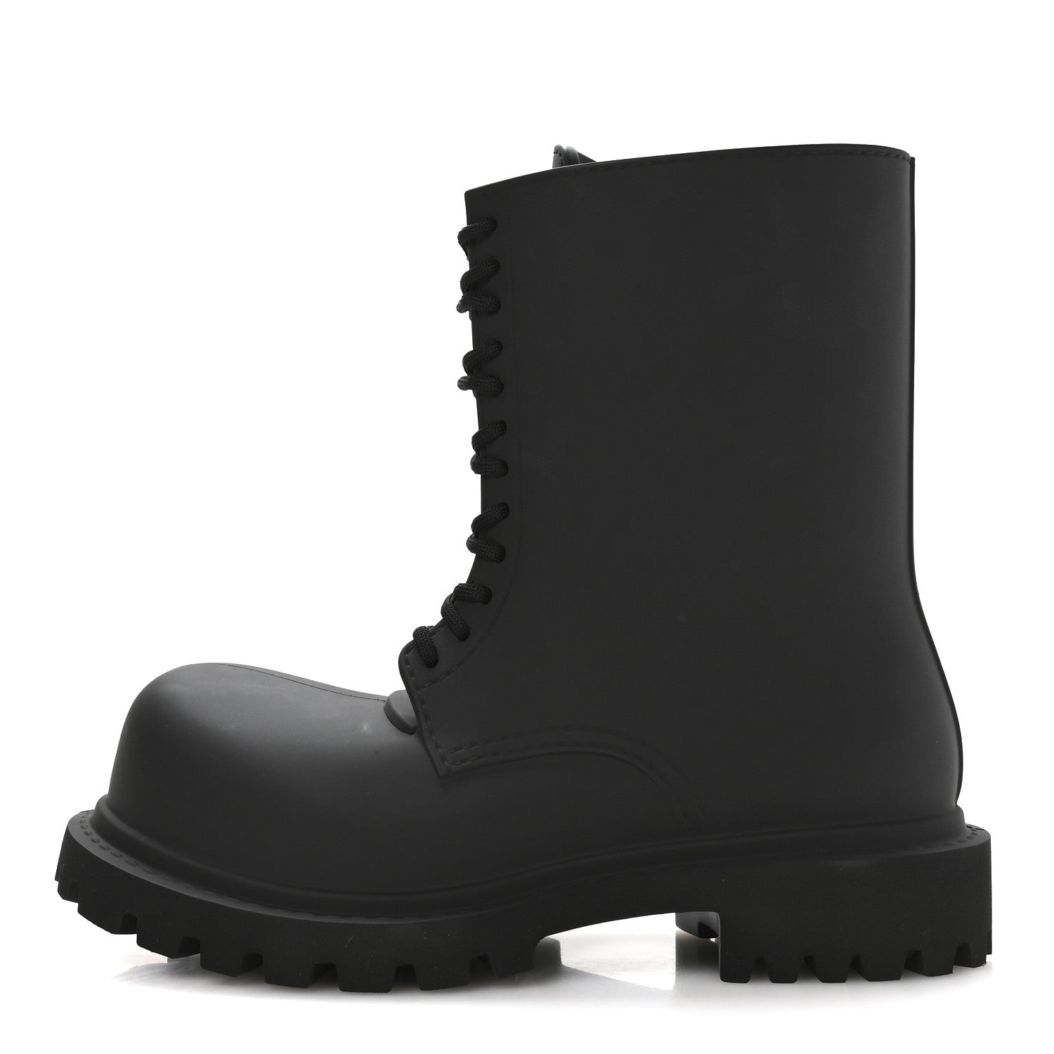 Balenciaga Rubber Mens Steroid Lace Up Boots 41 Black 1 of 9