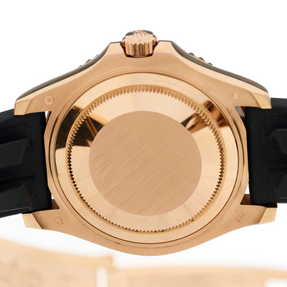 Rolex 18K Everose Gold Oysterflex 37mm Yacht-Master Watch Black 268655 4 of 5