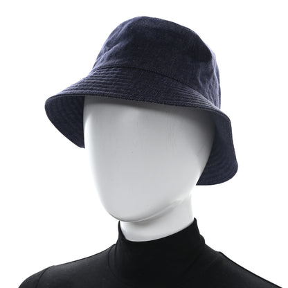 Hermes Denim Eden Bucket Hat 56 Indigo 2 of 8