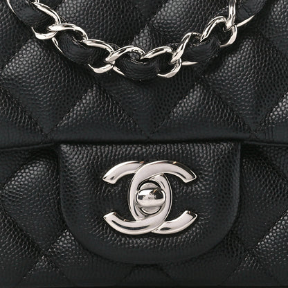 Chanel Caviar Quilted Mini Square Flap Black 8 of 10