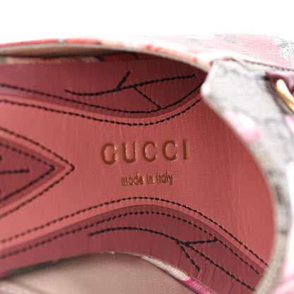 Gucci GG Supreme Monogram Blooms Womens Princetown Slippers 36.5 Beige Multicolor Dry Rose 7 of 8