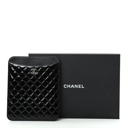 Chanel Patent Quilted Brilliant iPad Case Black 8 of 8