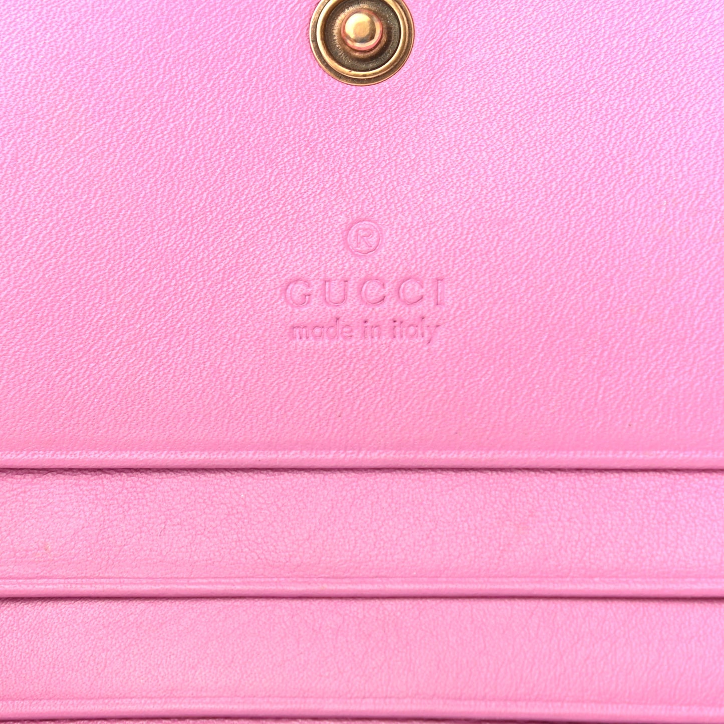 Calfskin Matelasse GG Marmont Card Case Candy Mousse