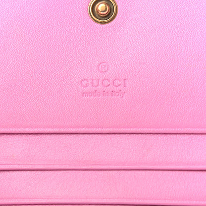 Gucci Calfskin Matelasse GG Marmont Card Case Candy Mousse 6 of 7