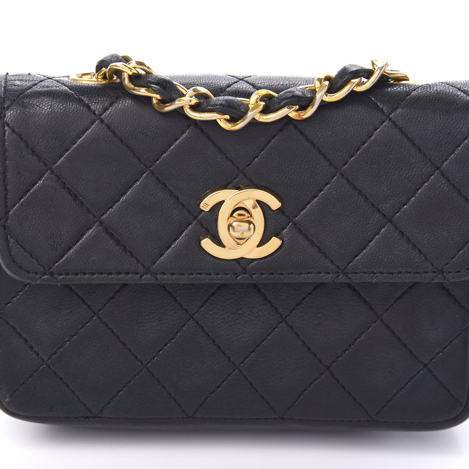 Chanel Lambskin Quilted Extra Mini Flap Black 11 of 11