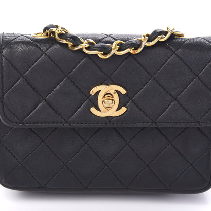 Chanel Lambskin Quilted Extra Mini Flap Black 11 of 11