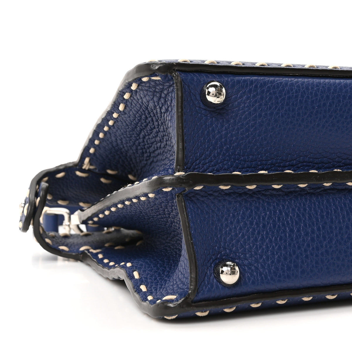 Cuoio Romano Selleria Chamois Small Peekaboo I SEE U Satchel Blue