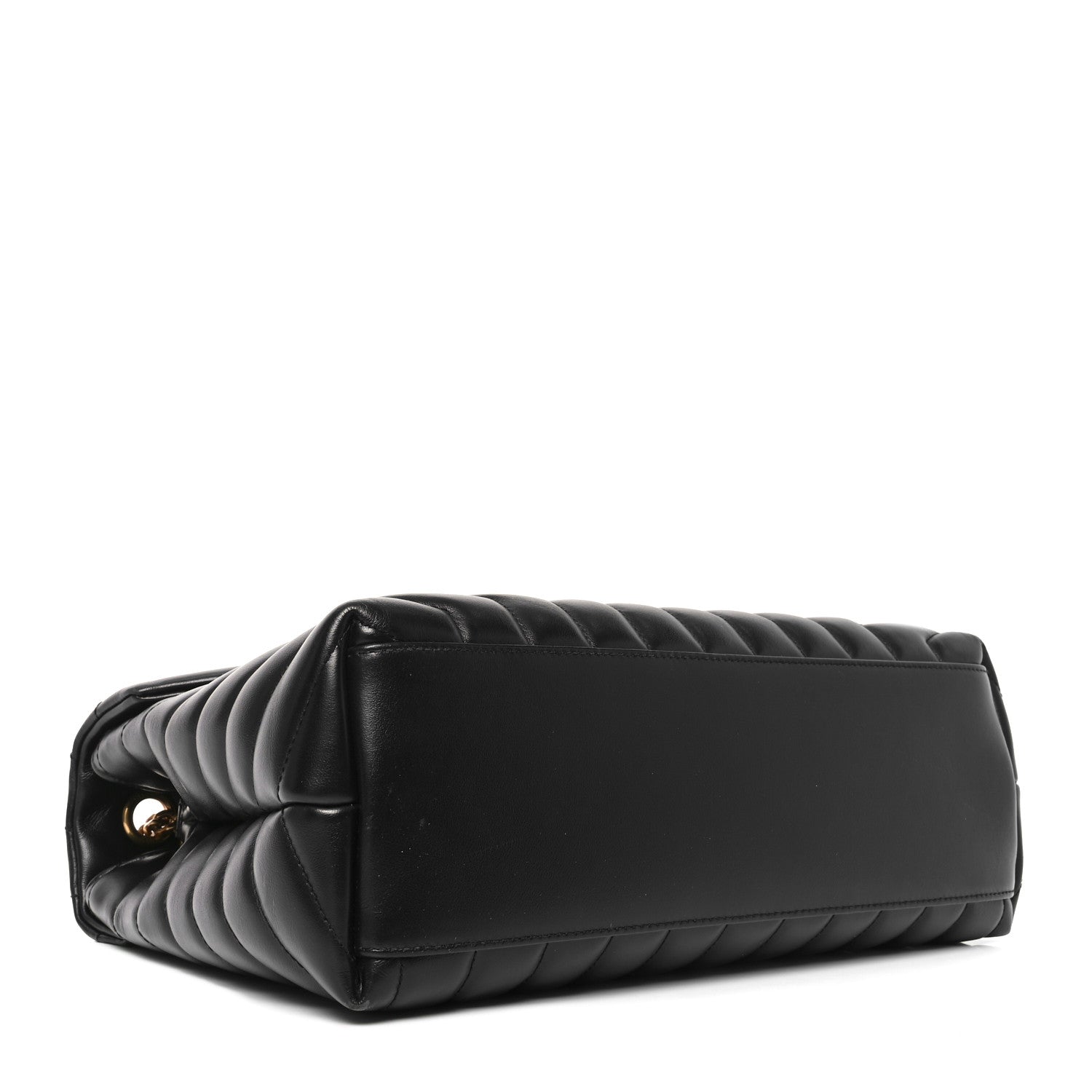 Saint Laurent Calfskin Y Quilted Monogram Medium Loulou Chain Satchel Black 4 of 10