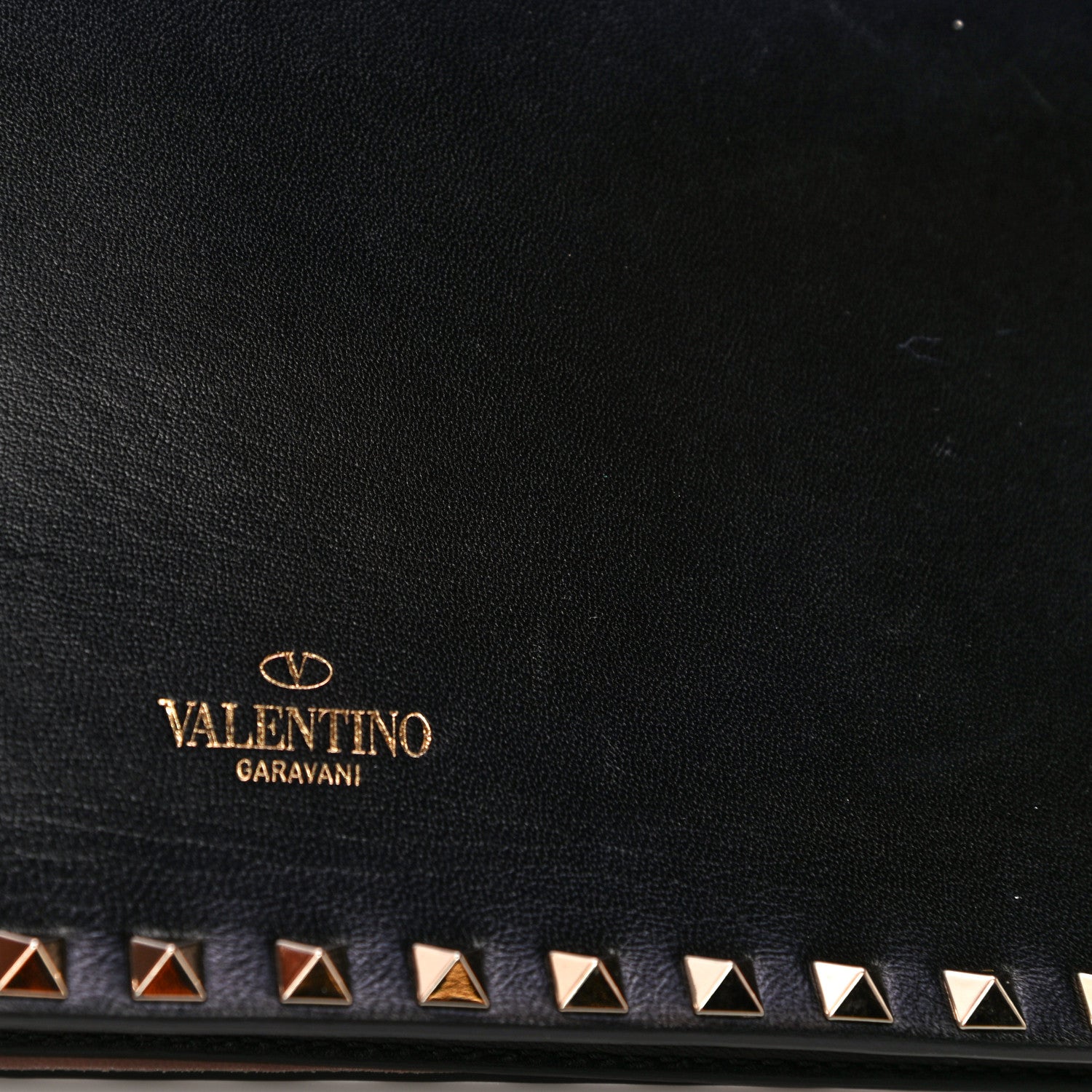 Valentino Garavani Nappa Rockstud Wristlet Clutch Black 18 of 19