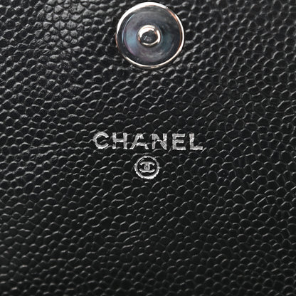Chanel Caviar Half Moon Wallet On Chain WOC Black 11 of 22
