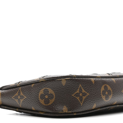 Louis Vuitton Monogram Sequins Pochette Accessories Black 8 of 10