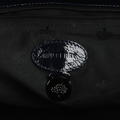 Mulberry Spongy Patent Holiday Bayswater Nightshade Blue 6 of 8