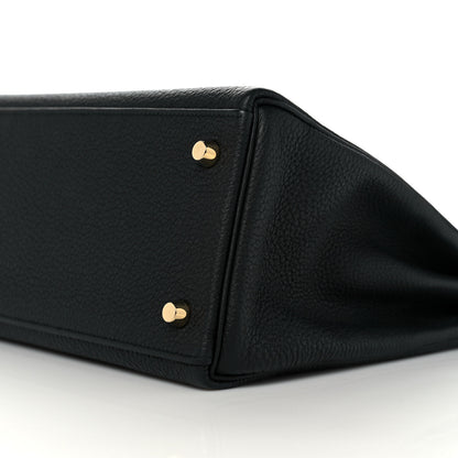 Hermes Togo Matte Alligator Kelly Retourne Touch 32 Black 9 of 11