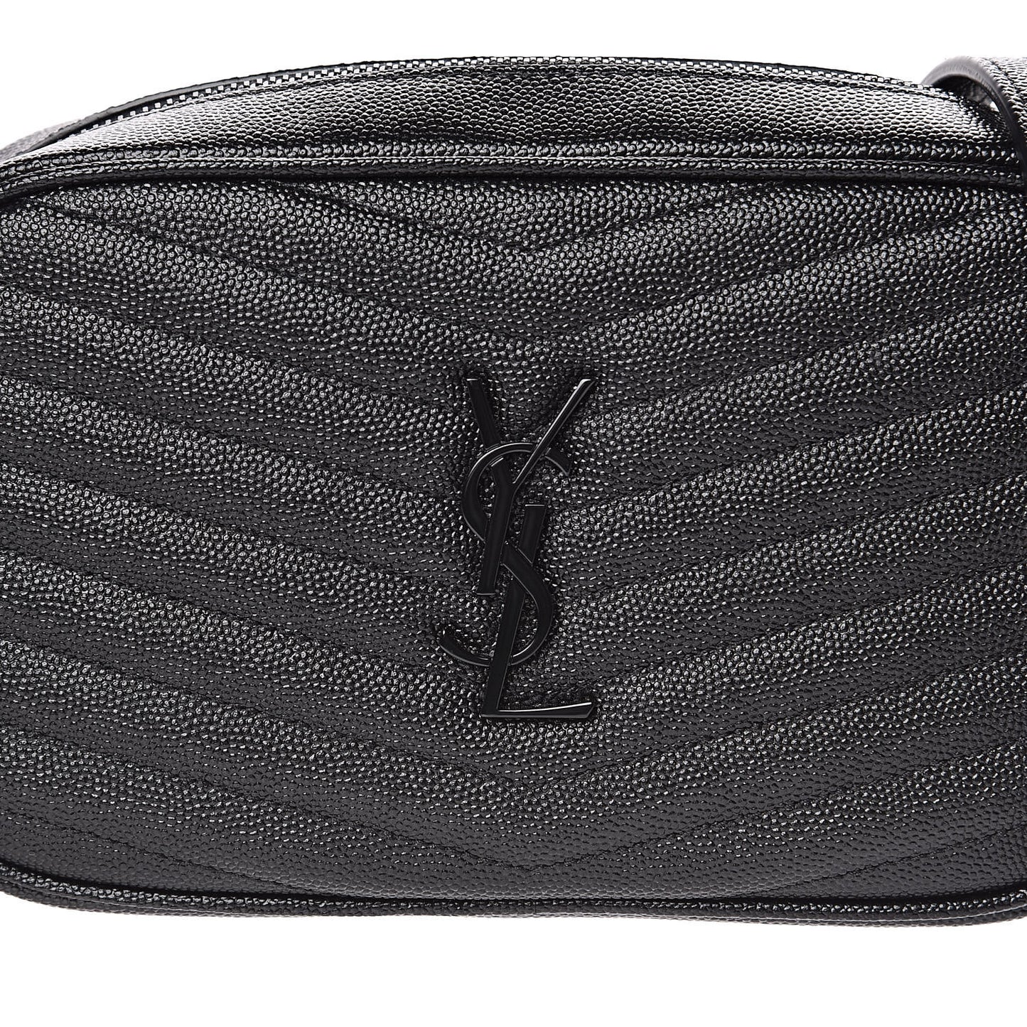 Grain De Poudre Matelasse Monogram Mini Lou Camera Bag Black