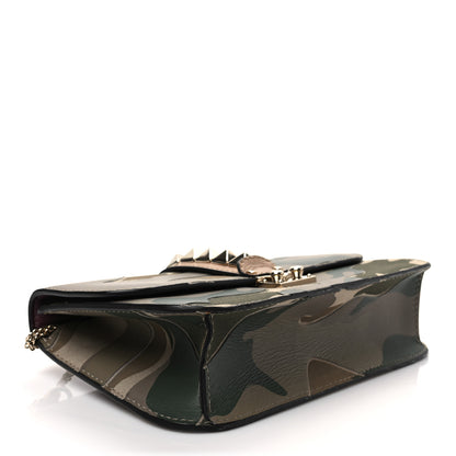 Valentino Garavani Nappa Canvas Camouflage Medium Glam Lock Rockstud Flap Multicolor 3 of 6