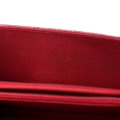 Chanel Caviar Quilted Square Wallet On Chain WOC Dark Red 13 of 13