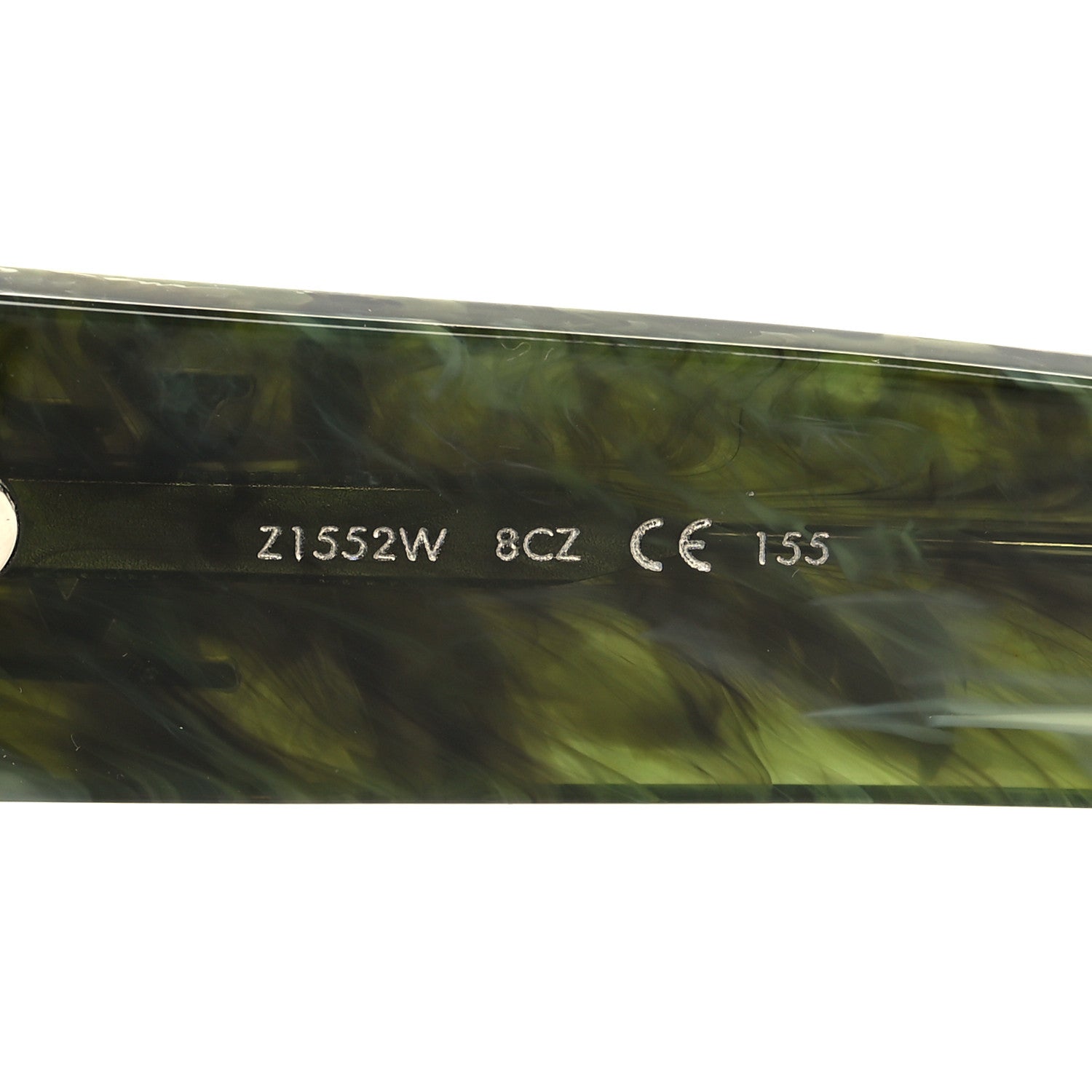 Louis Vuitton Acetate Marble Effect Swarovski Cyclone Sunglasses Z1552W Green 6 of 7