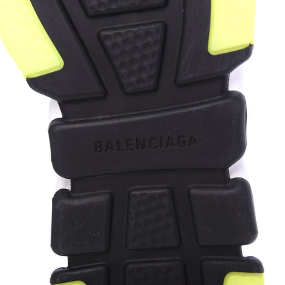 Balenciaga Neoprene Knit Womens Speed Cuffed Sneakers 40 Black White Yellow Fluo 6 of 9