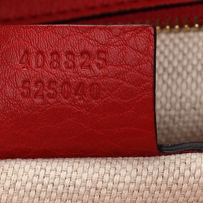 Gucci Pebbled Calfskin Large Soho Hobo Tabasco Red 7 of 9