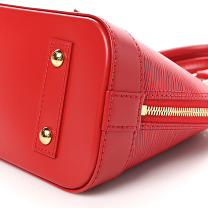 Louis Vuitton Epi Alma BB Castillan Red 9 of 9