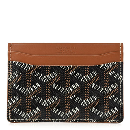 Goyard Goyardine Saint Sulpice Card Holder Black Gold 1 of 7