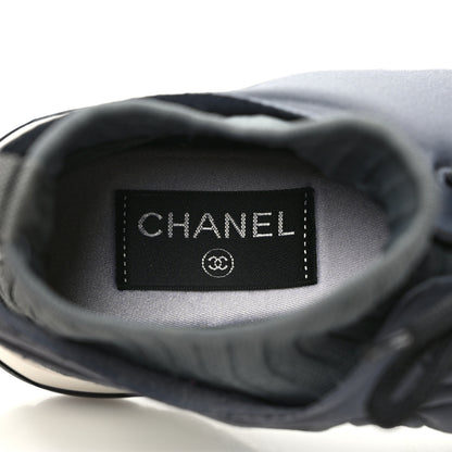 Chanel Stretch Fabric CC Sneakers 39 Grey 8 of 8