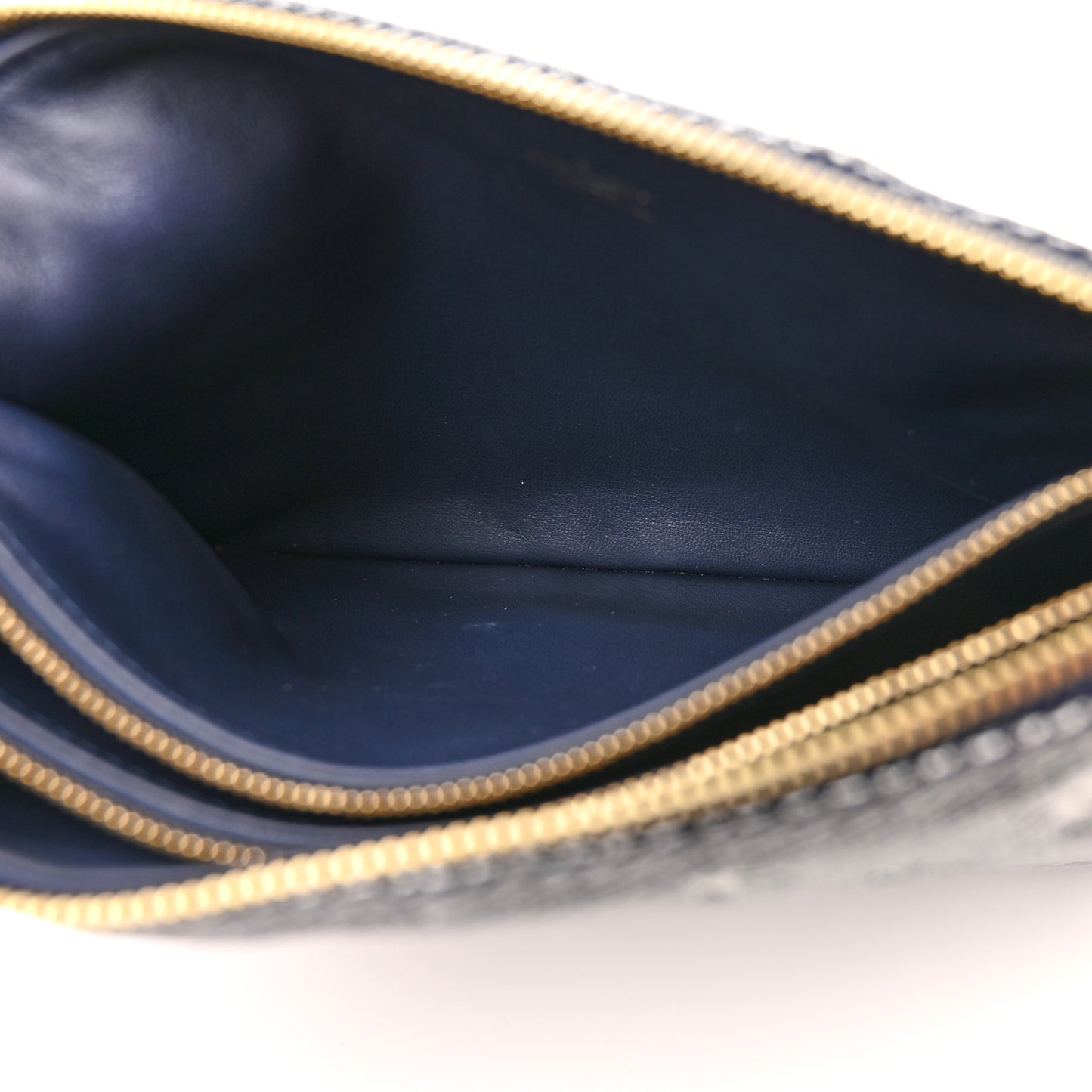 Lambskin Printed Monoglam Coussin PM Blue