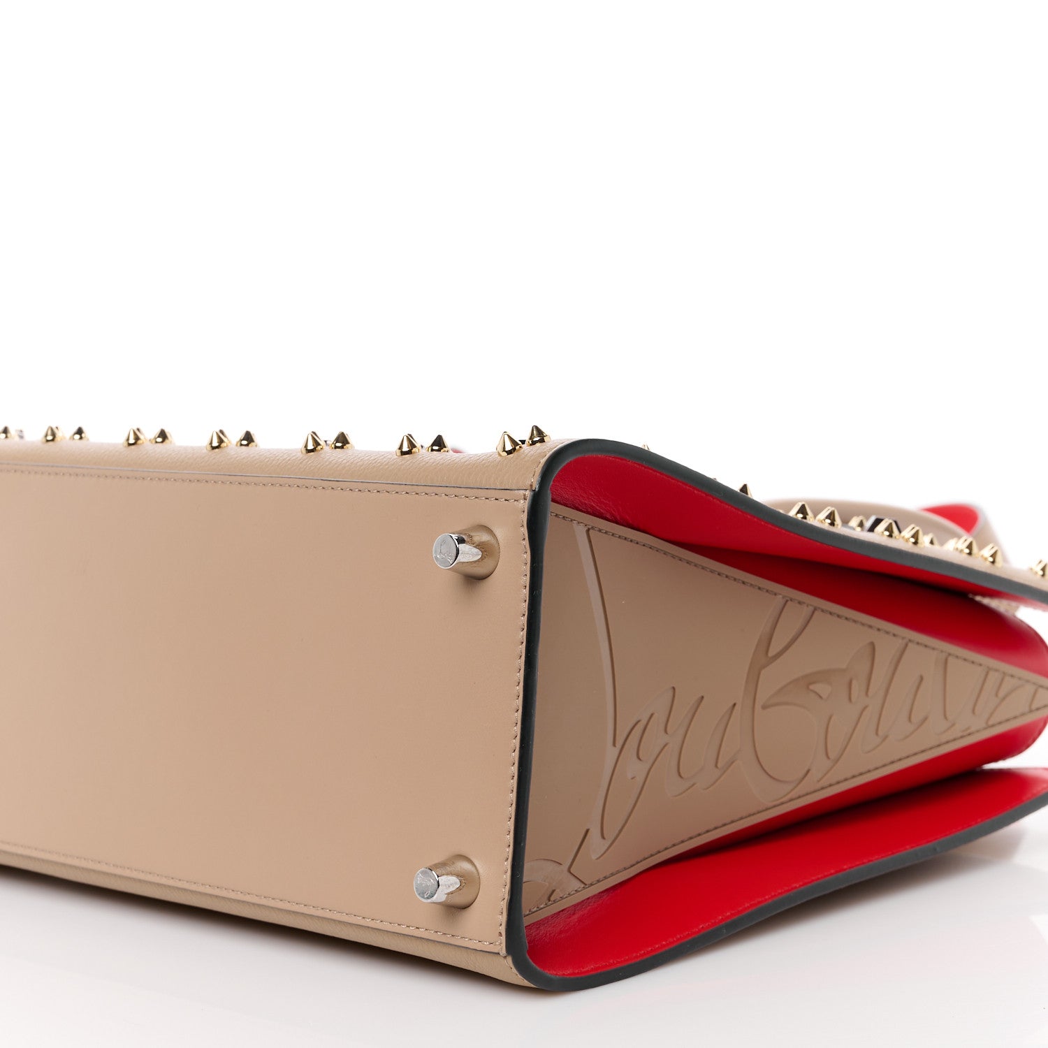 Christian Louboutin Calfskin Spikes Loubinthesky Medium Paloma Roca 10 of 10