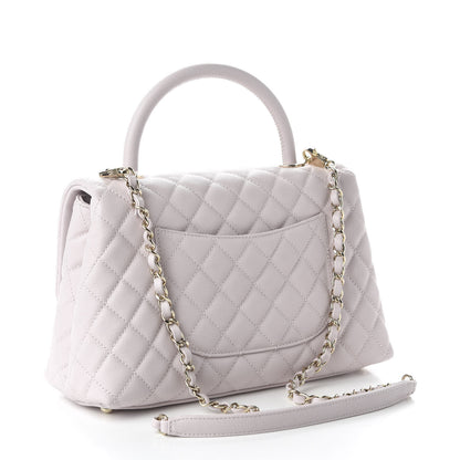 Chanel Caviar Quilted Small Coco Handle Flap Lilas Lilac 3 of 11