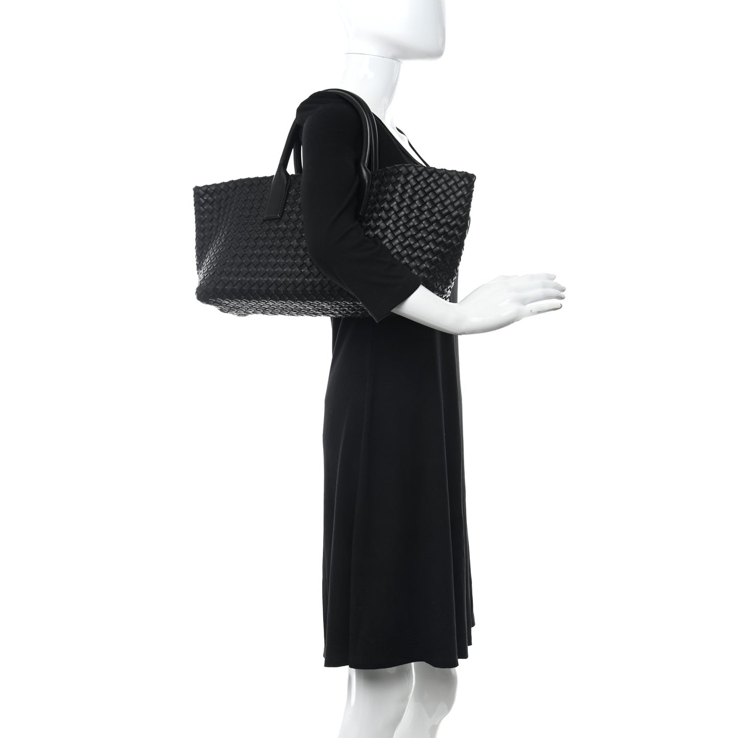 Nappa Intrecciato Small Cabat Black
