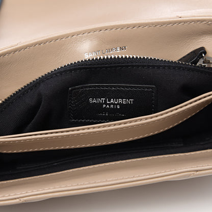 Saint Laurent Calfskin Y Quilted Monogram Toy Loulou Chain Satchel Dusty Grey 6 of 9
