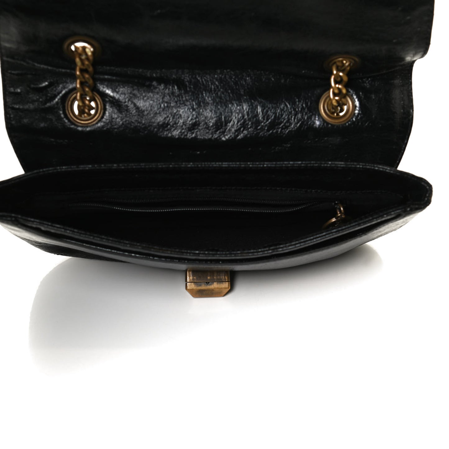 Lambskin Happy Chain Bag Black