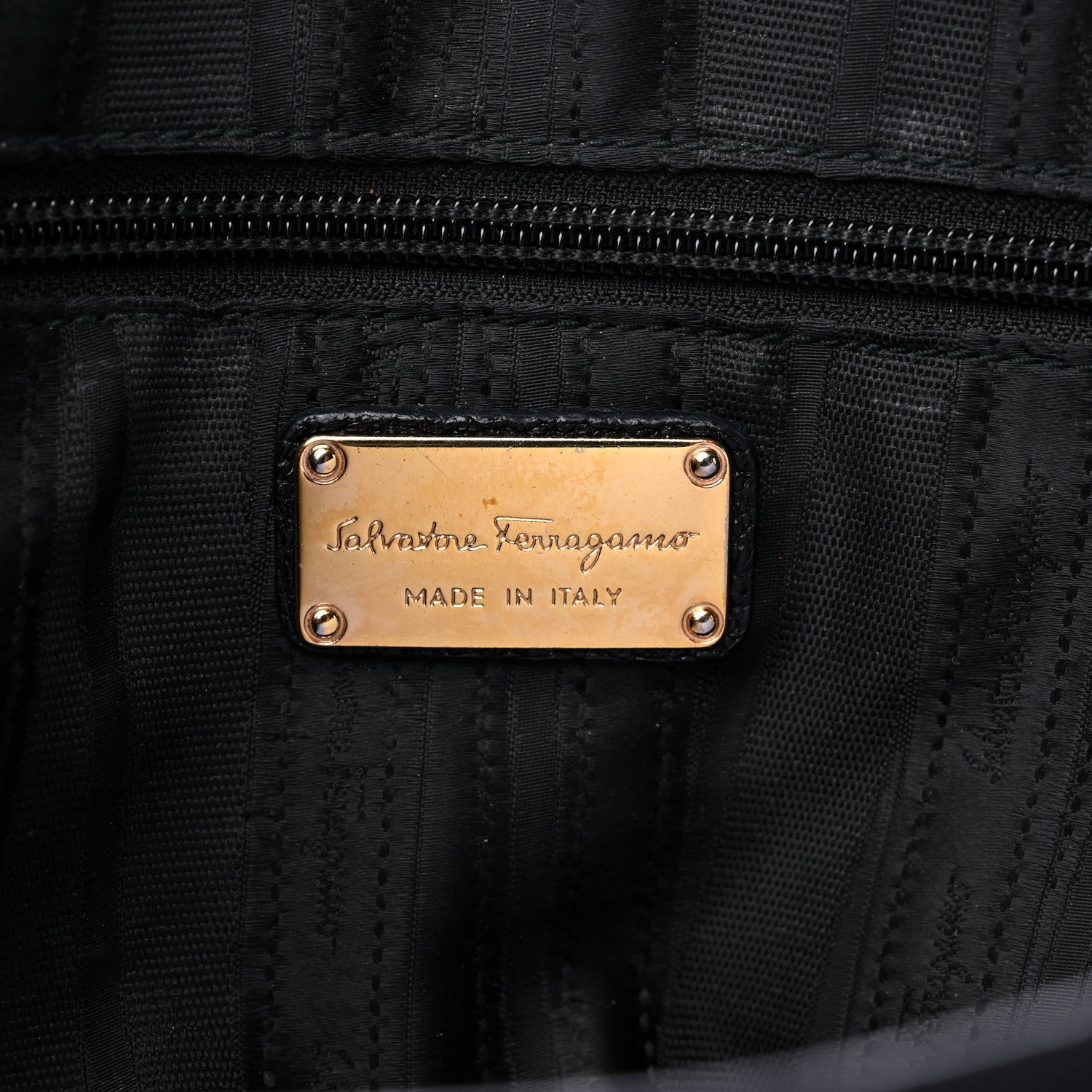 Salvatore Ferragamo Calfskin Fanya Chain Tote Black 6 of 12