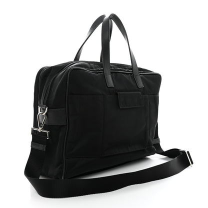 Prada Tessuto Nylon Saffiano Briefcase Black 2 of 15