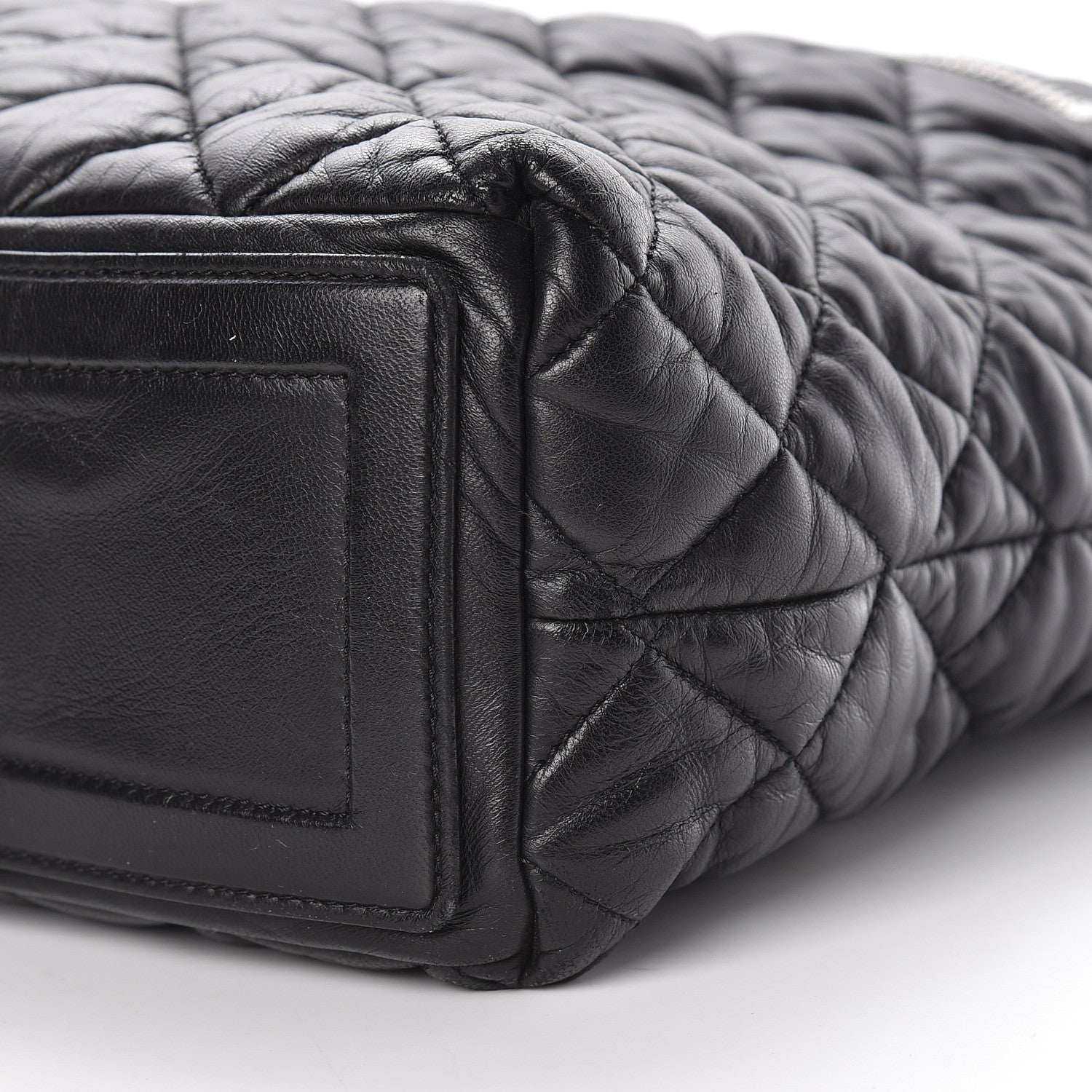 Chanel Lambskin Quilted Coco Cocoon Hobo Black 9 of 15