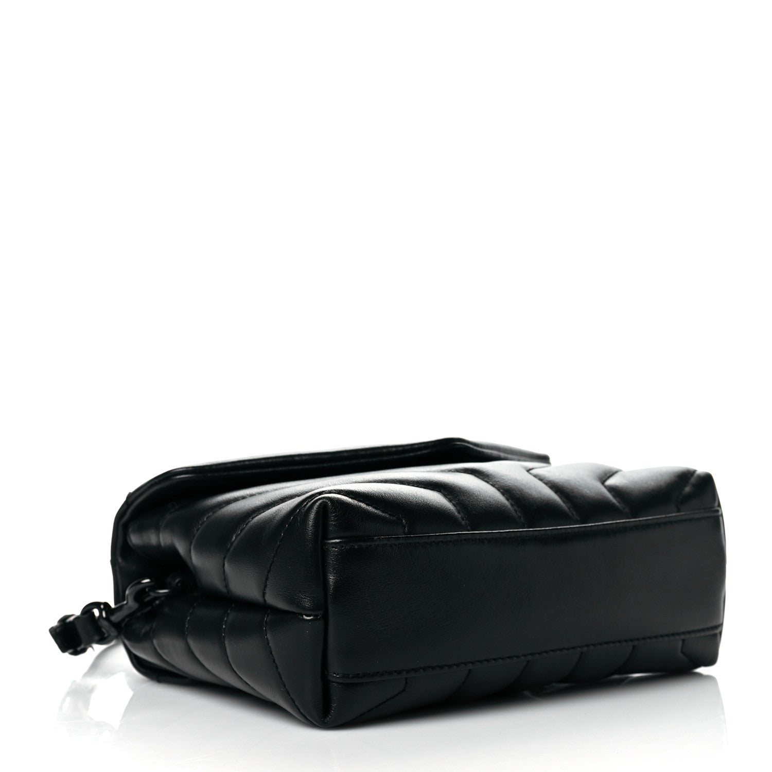 Saint Laurent Calfskin Y Quilted Monogram Toy Loulou Crossbody Bag Black 4 of 13