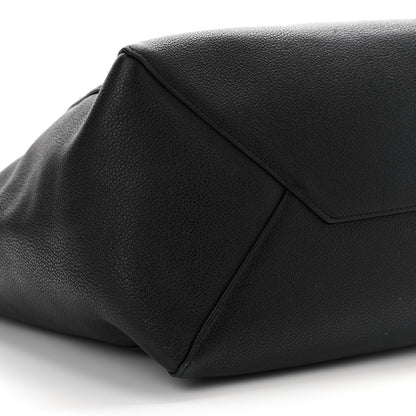Celine Soft Grained Calfskin Medium Belt Cabas Phantom Black 9 of 12
